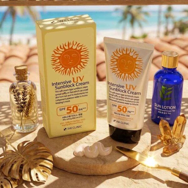 3W Clinic Intensive UV Sunblock Cream SPF 50+ PA+++