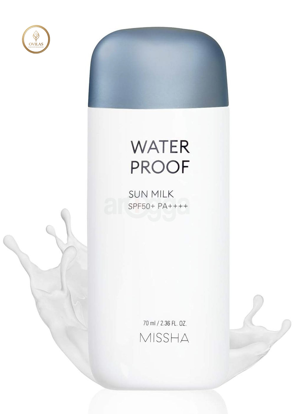 missha5 MISSHA All Around Safe Block Waterproof Sun Milk Sunscreen (SPF50+/PA++++) - 70ml - Image 1