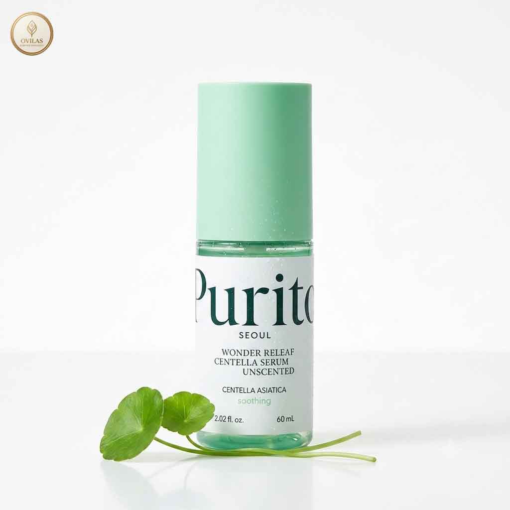 purito centella serum 60ml 3 Purito Wonder Releaf Centella Serum Unscented (60ml & 15ml) - Image 1