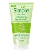 Simple Kind to Skin Refreshing Facial Gel Face Wash – 150ml - Image 4