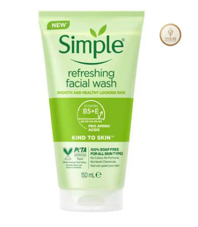 Simple Kind to Skin Refreshing Facial Gel Face Wash – 150ml