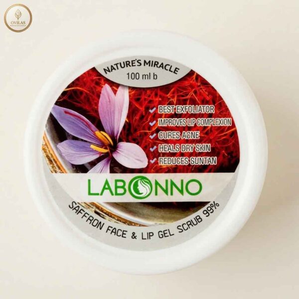 Labonno Saffron Face & Lip Gel Scrub - Nature's Miracle (100ml)
