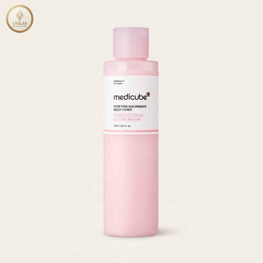 medicube milky toner (1) medicube Pore Pink Niacinamide Milky Toner (150 ml) - Image 1