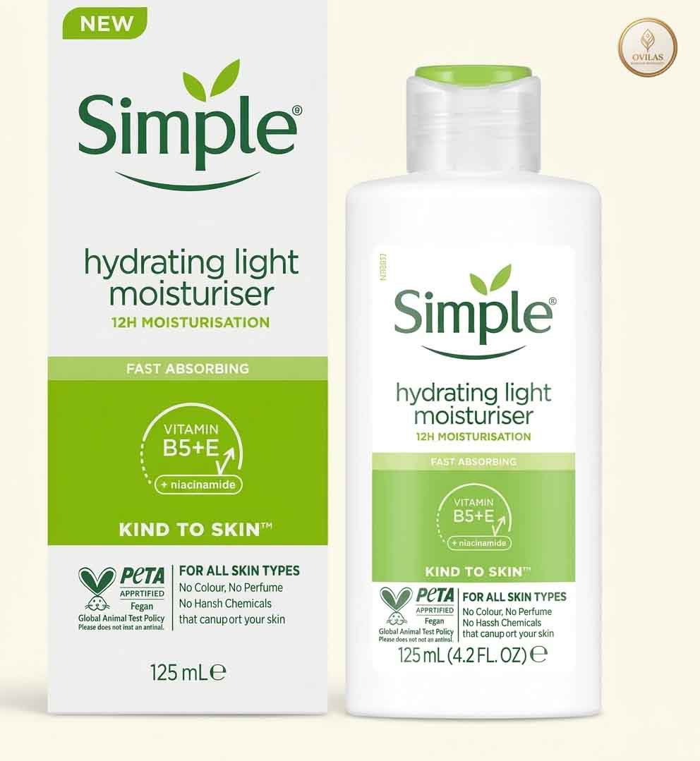 simple moisturizer 4 Simple Kind to Skin Hydrating Light Moisturiser (125ml) - Image 1