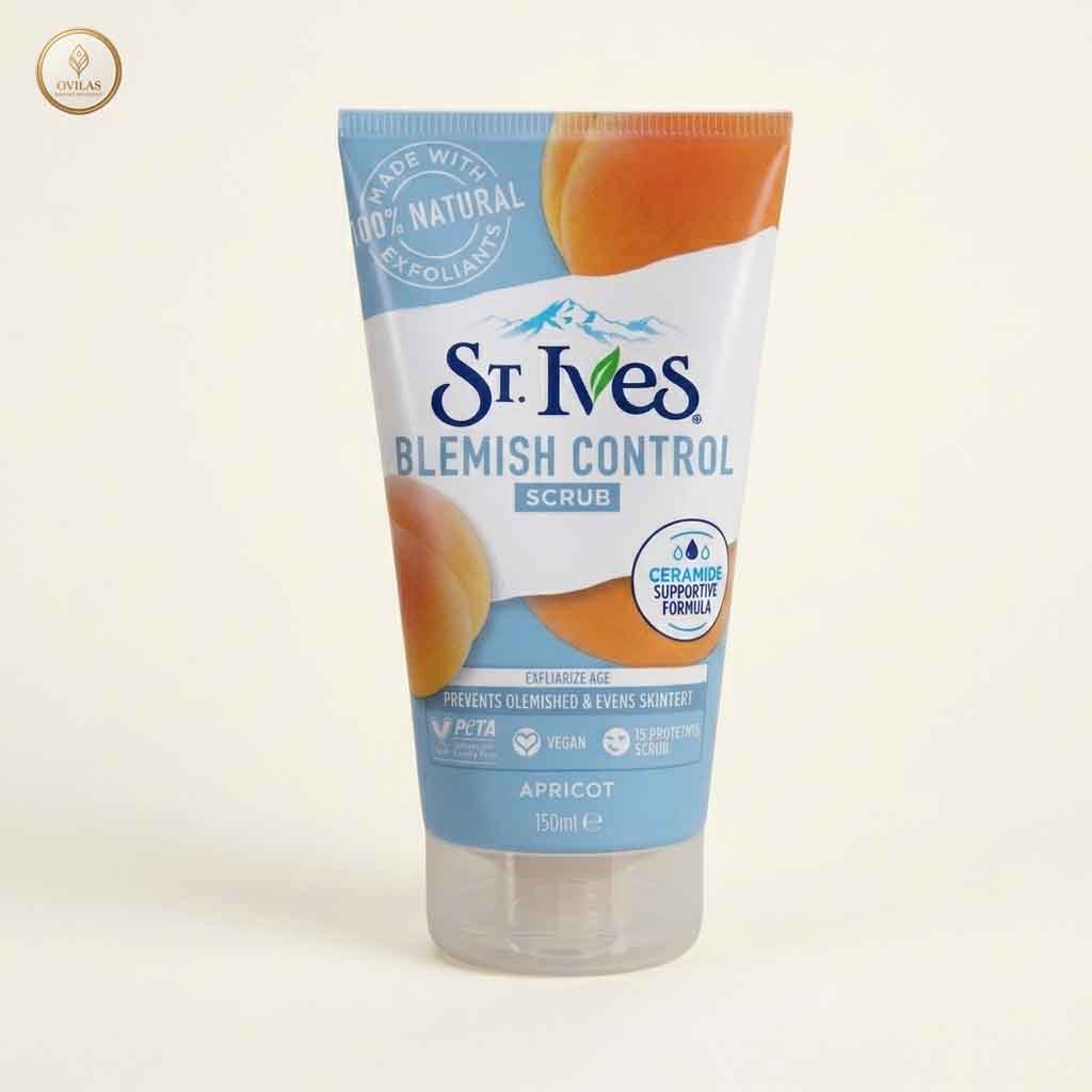 stives blemish control scrub 4 St. Ives Blemish Control Scrub – Apricot (150ML) - Image 1