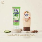 Lily Hydrate & Nourish Duo (Cucumber Face Wash 100ml + Whipped Shea Body Wash)