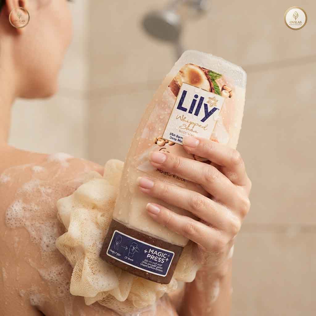 lily body wash 2 Lily Whipped Shea Body Wash (Skin Barrier Protection & Deep Moisturization) - Image 1