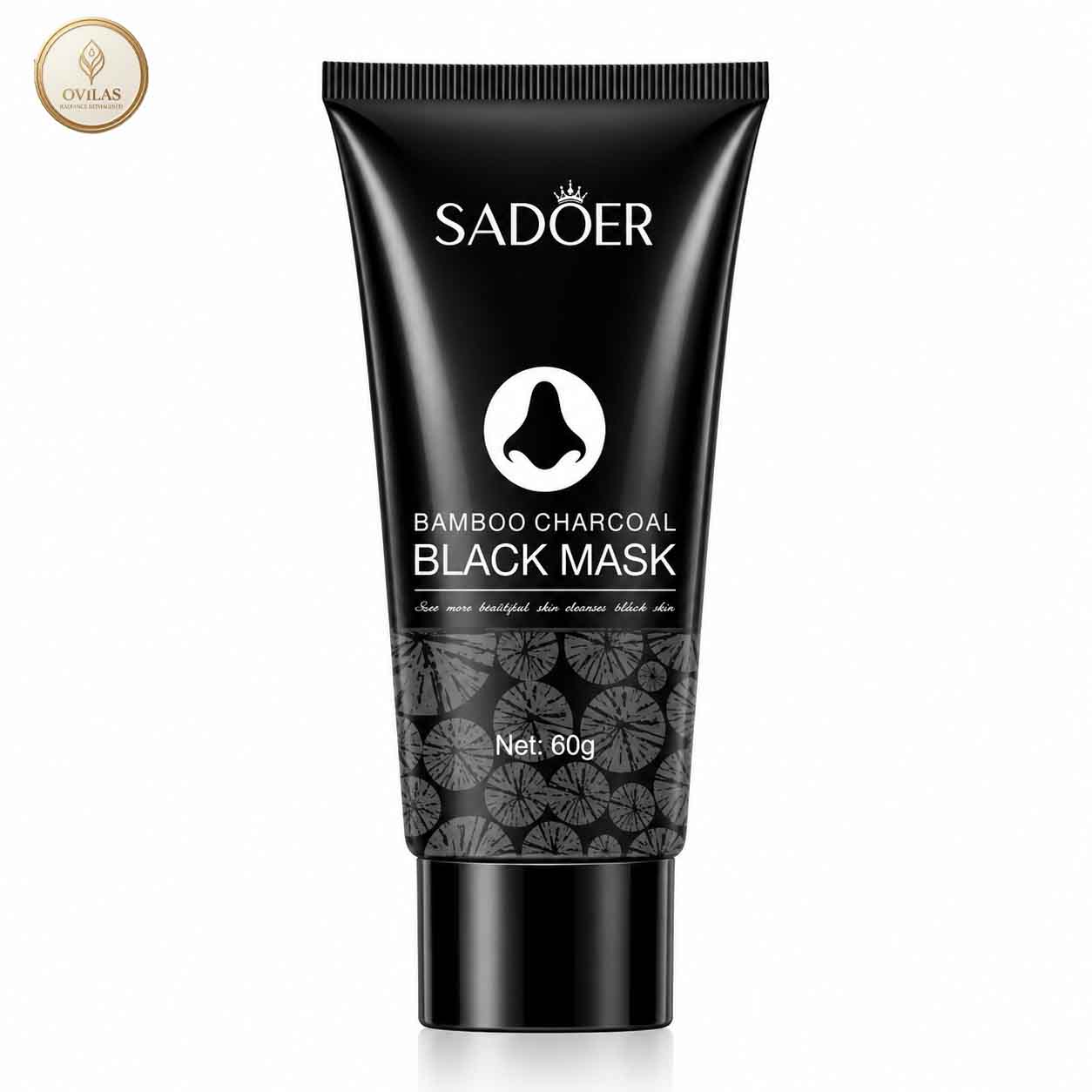 sadoer mask (1) SADOER Bamboo Charcoal Black Mask 60g | Deep Cleansing Peel-Off Face Mask - Image 1