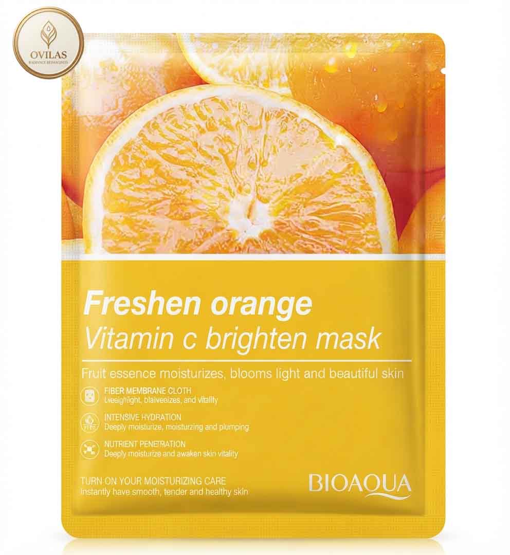fgvio BIOAQUA Freshen Orange Vitamin C Brighten Mask 25g - Image 1